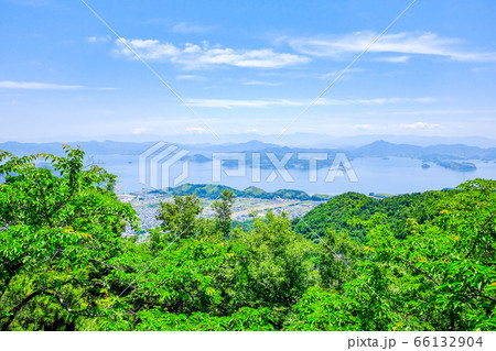 朝日山展望台の風景（竹原市） 66132904
