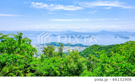 朝日山展望台の風景（竹原市） 66132906