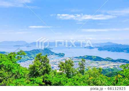 朝日山展望台の風景（竹原市） 66132925