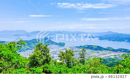 朝日山展望台の風景（竹原市） 66132927