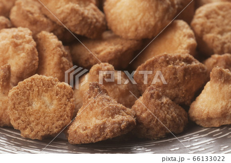 Coconut pastry  on a plate 66133022