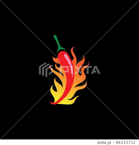 Red hot natural chili icon vector Illustration Red hot natural chili icon vector Illustration 66133712