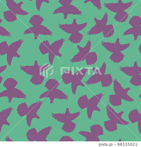Seamless Flying Doves Of Peace Pattern, pigeons 66135021