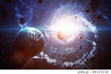 Star explosion in space 66135238