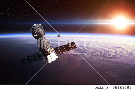 Spacecraft Launch Into Space 66135295