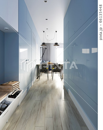 Entrance hallway in a modern ethnic design, Entrance hallway in a modern ethnic design, 66135448