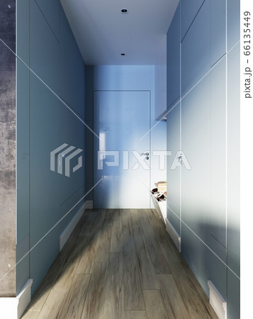 Entrance hallway in a modern ethnic design, 66135449