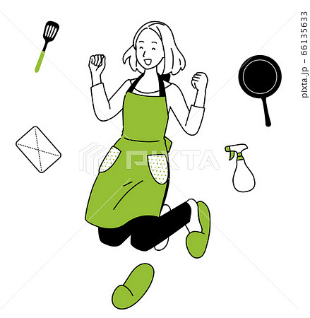 エネルギッシュな女性 66135633