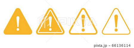 warning sign icon vector triangle 66136114