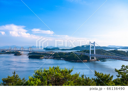 《岡山県》青空の瀬戸大橋・初夏《鷲羽山より》 《岡山県》青空の瀬戸大橋・初夏《鷲羽山より》 66136490