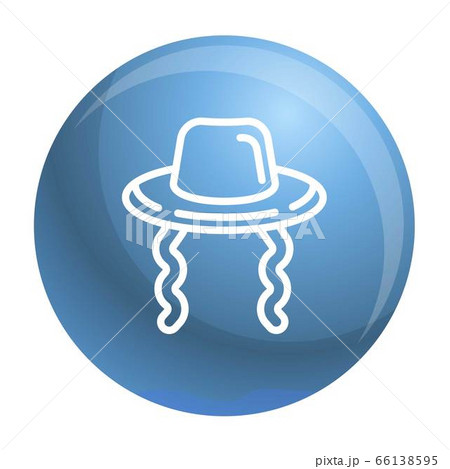 Jewish hat icon, outline style 66138595