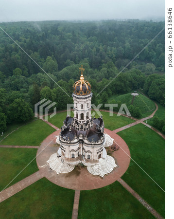 Baroque Church of The Portent of the Most Holy Mother of God in Dubrovitsy Estate, Moscow region, Russia 66138646