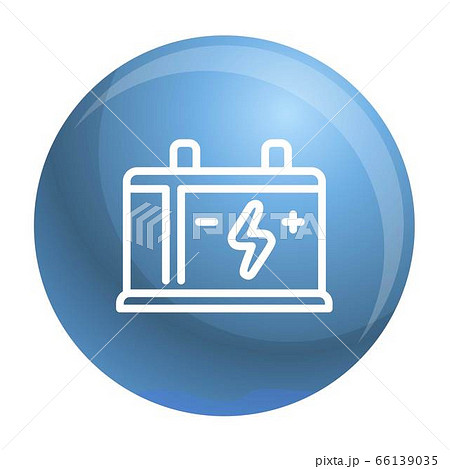 Car battery icon, outline style Car battery icon, outline style 66139035