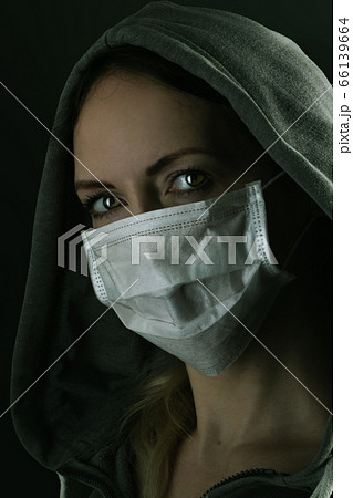 Dark photo of Young handsome man wearing medical Dark photo of Young handsome man wearing medical 66139664