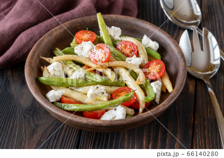 Green and yellow beans salad Green and yellow beans salad 66140280