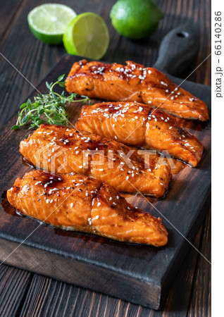 Teriyaki salmon Teriyaki salmon 66140286