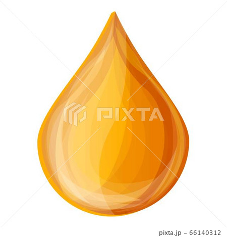 Honey drop icon, cartoon style 66140312