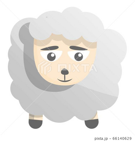 Sad sheep icon, cartoon style Sad sheep icon, cartoon style 66140629