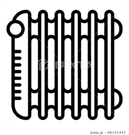 Oil home heater icon, outline style 66141442