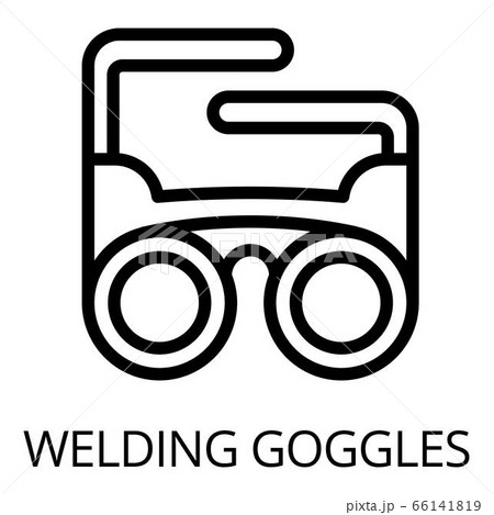 Welding goggles icon, outline style 66141819