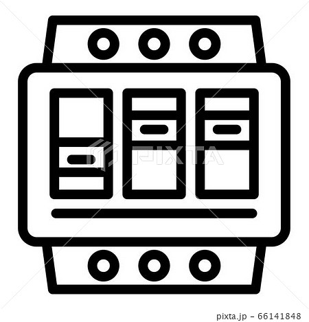 Electric switchboard icon, outline style 66141848