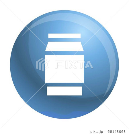 Polycarbonate jar icon, simple style 66143063