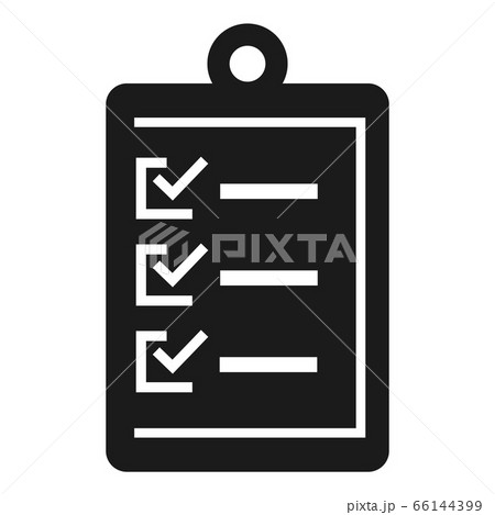 Checklist icon, simple style Checklist icon, simple style 66144399