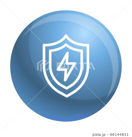 Light shield icon, outline style Light shield icon, outline style 66144831