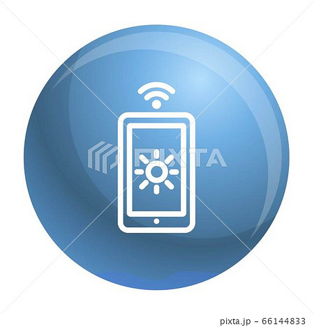 Light smart control icon, outline style Light smart control icon, outline style 66144833