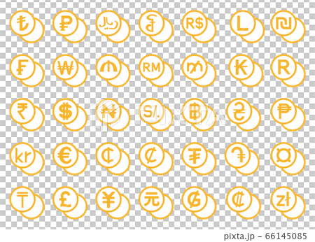 currency symbols set 66145085