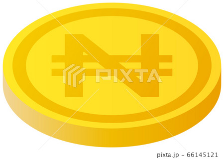 The Nigeria Naira currency symbol coin 66145121