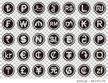 currency symbols set 66145170