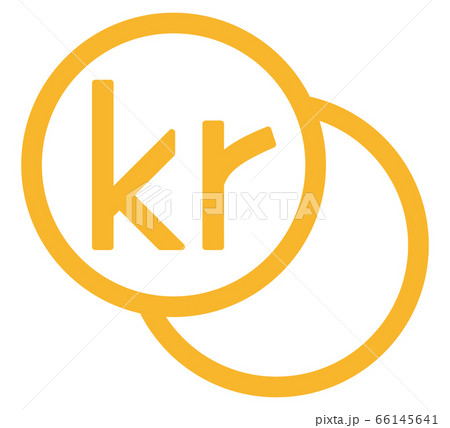 The Icelandic Krona currency symbol 66145641
