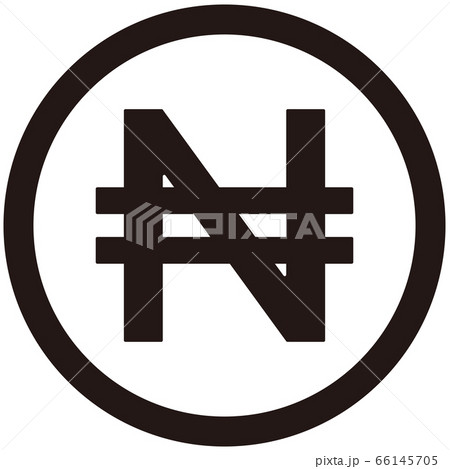 The Nigeria Naira currency symbol 66145705