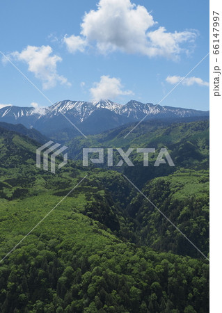 御嶽山と日本一の溶岩流 66147997