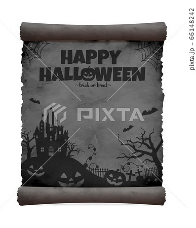 ハロウィン・ハロウィーン ベクターイラスト /破れたボロボロの紙 ハロウィン・ハロウィーン ベクターイラスト /破れたボロボロの紙 66148242