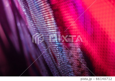 CloseUp LED blurred screen. LED soft focus 66148712