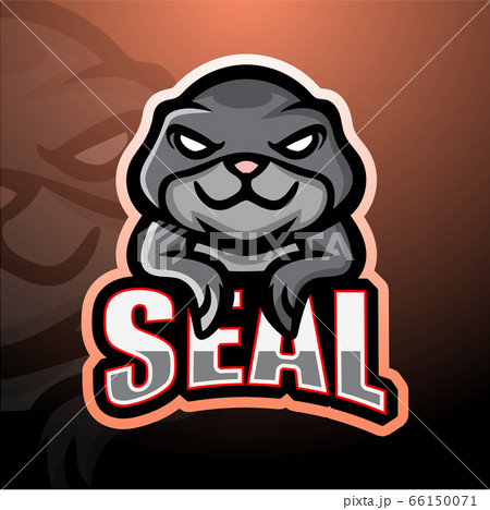 Seal mascot esport logo design	 66150071