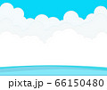 青空と入道雲と海のイラスト 66150480
