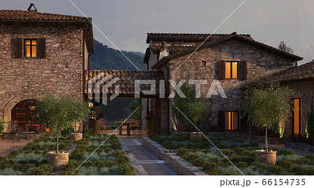 Building exterior in the outdoor 3d illustration Building exterior in the outdoor 3d illustration 66154735