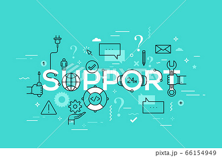 Thin line vector concept 66154949