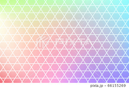 背景素材 淡い虹色グラデーションと和柄パタのイラスト素材