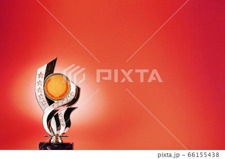 Gold prize on a red background. Super prize. Gold prize on a red background. Super prize. 66155438