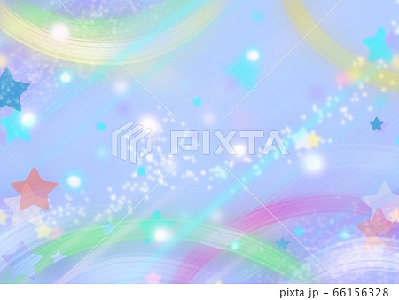 ゆめかわいい 壁紙 キラキラの虹のイラスト素材