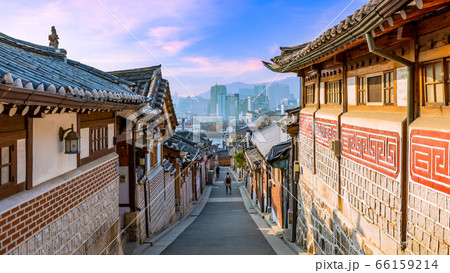 Bukchon Hanok Village in Seoul City, Traditional 66159214
