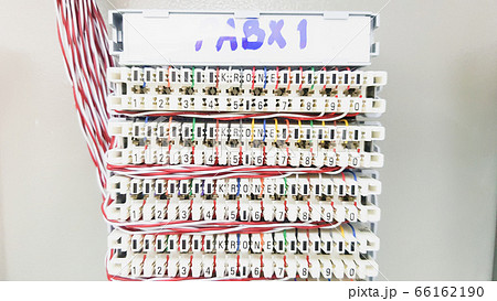 Telephone line connection cabinet. Telephone line connection cabinet. 66162190
