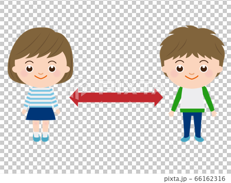 Social distance children - Stock Illustration [66162316] - PIXTA
