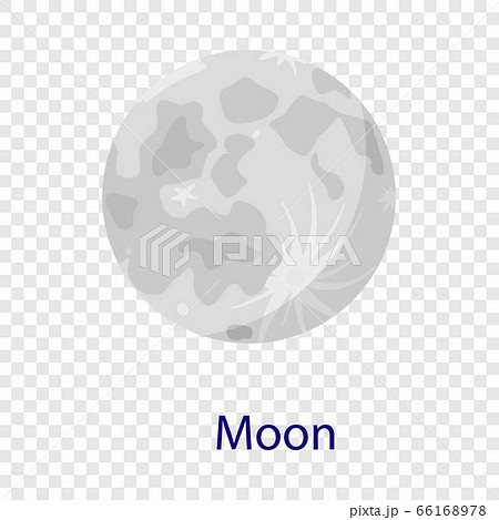 Moon space icon, flat style Moon space icon, flat style 66168978