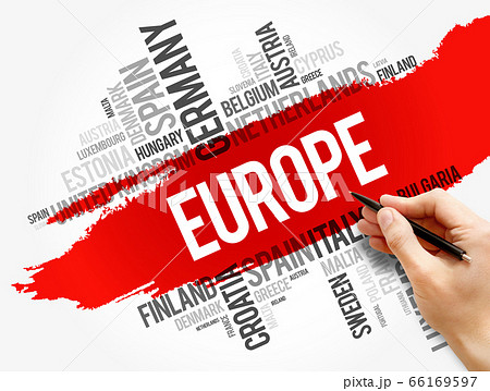 Europe List of cities word cloud collage Europe List of cities word cloud collage 66169597