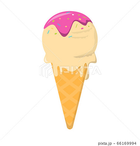 Ice cream vector isolated. Sweet cold dessert Ice cream vector isolated. Sweet cold dessert 66169994